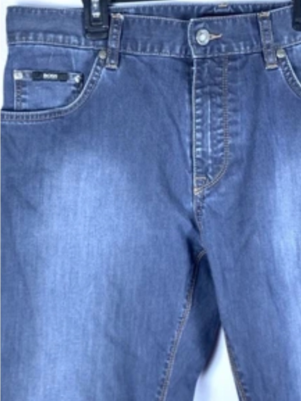 Hugo Boss BOSS Maine Mens Jeans 34x32 Blue Regular Fit Comfort Stretch Denim - Picture 5 of 16